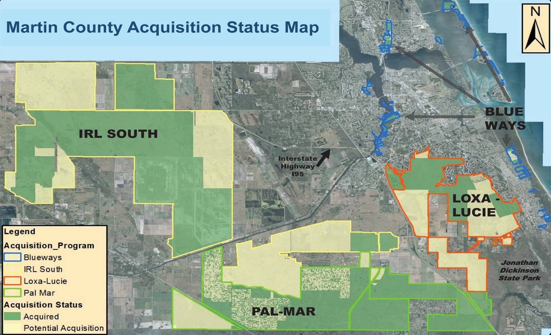 Martin County Acquisition Status Map